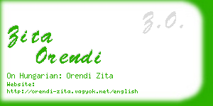 zita orendi business card